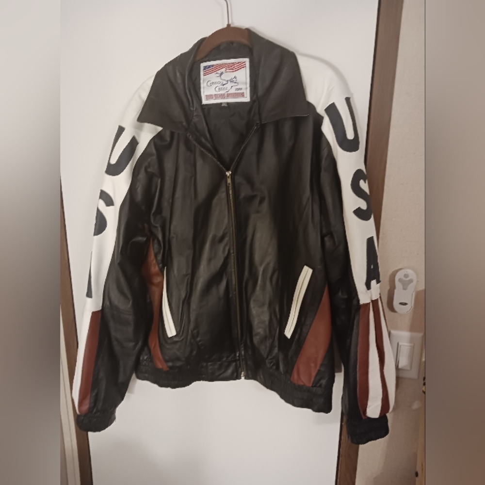 Vintage carbou creek God bless America men's jackets size 3XL like new grate con